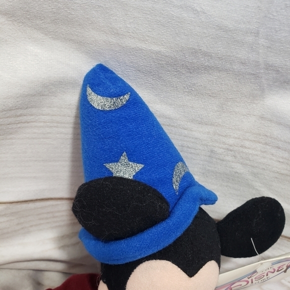 Disney Sorcerer Mickey Mouse Plush 11" Beanie Disney Store Fantasia With Tag - Picture 4 of 11